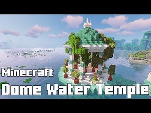 Build a Dome Water Temple in Minecraft #minecraft