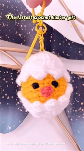 Crochet Easter Chicken 🐥 | Fastest Easter Gift Idea (So Cute!) #crochet