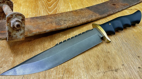 Repurpose an Old Spring into a Powerful Bowie Knife: Step-by-Step Instructions