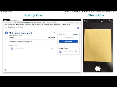 Scan Multiple Pages in iOS and Send to Google Classroom
