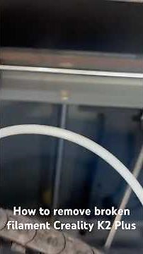 Creality K2 Plus. Removing filament