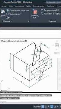 📚Simetría en modelado 3D #autocad