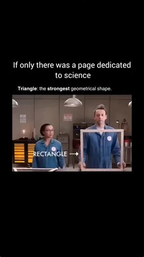 Science 🔬 on Instagram: "📐 The triangle is universally recognized as the strongest geometrical shape due to its structural integrity and ability to distribute forces evenly. When a load is applied to a triangle, the stress is transferred uniformly across its three sides, which are fixed at rigid angles. This rigidity arises from the geometric principle that a triangle’s shape cannot be altered without changing the length of at least one side (a property known as the "Side-Side-Side congruence 