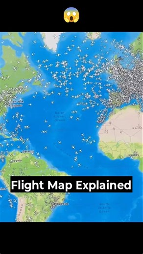 Why You NEVER See Other Airplanes While Flying ✈️ Flight Map Explained #shorts