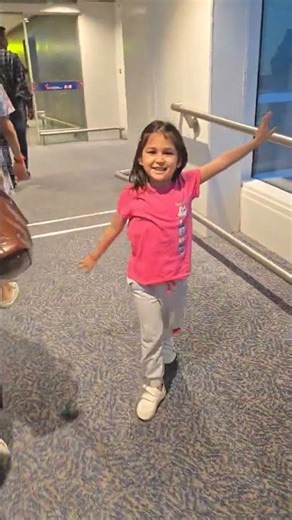 Aanvi and Saisha's First Flight #subscribe #like