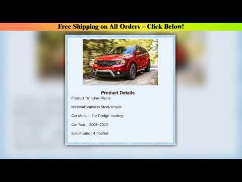 Car Window Visors For Dodge Journey JC Fiat Freemont 2008~2020 Waterproof Rain Guard Deflector