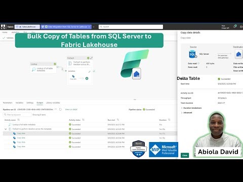 Bulk Copy of Tables from SQL Server to Fabric Lakehouse