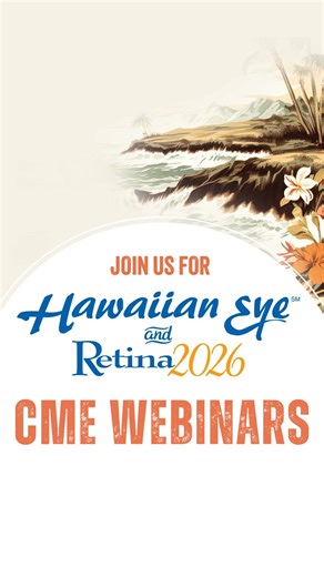 Vindico Live on Instagram: "Kick off the new year earning 3 #CME credits with us! The following webinars will be streaming live from Hawaiian Eye and Retina 2026: -1/19>> Precision Eye Care: Using Clinical Biomarkers to Optimize DME and nAMD Outcomes -1/20>> Real-World Strategies for Extended-Dosing Intravitreal Injections in nAMD and DME -1/23>> Reducing Treatment Burden in nAMD, DR, and DME With Long-Acting Drug Delivery Systems These activities are supported by educational grants from @genent