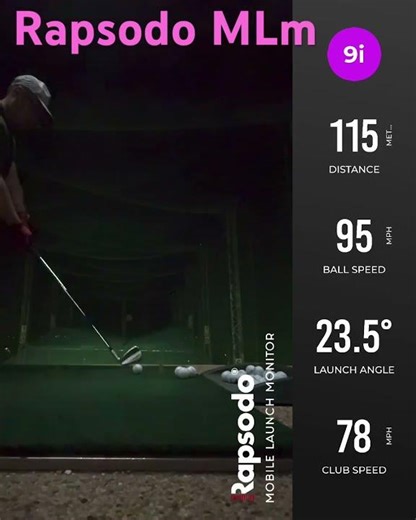 How does it feel to hit the golf range as high handicap golfer using rapsodo launch monitor