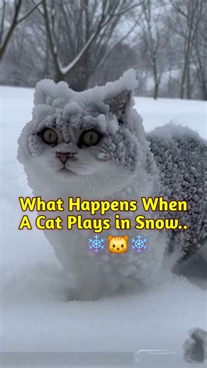 Watch This Cat Play in the Snow... But Wait, It FREEZES Like an Ice Block! 😂❄️ Get ready for some hilarious cat antics in this heartwarming yet funny snow adventure! 🐱❄️ Watch as this adorable cat steps out into the cold, only to freeze up and turn into a stiff, frozen ice block! 😂 From playful jumps in the snow to its unexpected transformation into a frozen statue, this cute cat has a lot to offer! 🧊 This video is packed with comedic timing, heartwarming moments, and a surprise twist that w