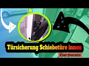 Van door lock sliding door inside Fiat Ducato Heosafe motorhome