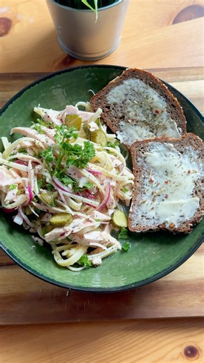 German Wurstsalat 🇩🇪🥗 #cooking #recipe #food #salad #foodshorts