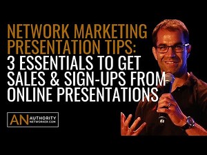 Network Marketing Presentation Tips