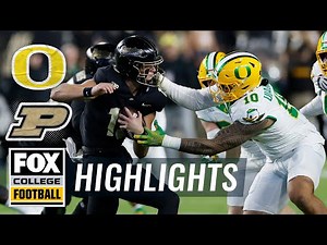 No. 2 Oregon Ducks vs. Purdue Boilermakers Highlights | FOX College Football