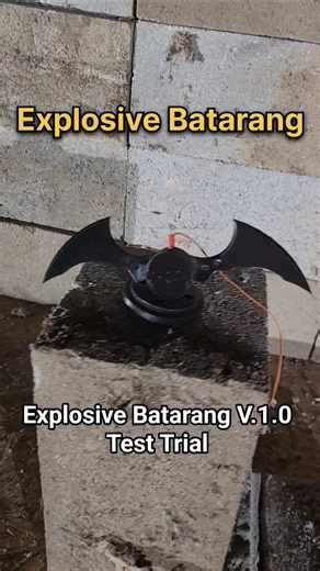 Explosive Batarang V.1.0 Test Trial...🦇💥 #fyp #viral #batman #arkham
