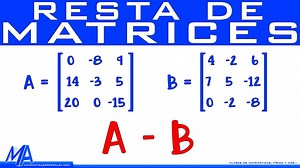 Explicación de la forma de hacer la resta o diferencia de matrices, un ejemplo resuelto con dos métodos diferentes de restar matrices, dentro del curso de Matrices. Curso completo de Matrices: https://www.facebook.com/watch/100055132908857/1046587669329219 _________________________________________________________________ Si quieres ayudarme para que el canal siga creciendo puedes: - Suscribirte: https://www.youtube.com/matematicaspr... - Contribuir al canal con una donación: paypal.me/profeAlex 