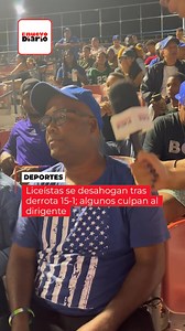 81K views · 1.5K reactions | Los fanáticos del Licey expresaron su frustración luego de la derrota 15-1 sufrida por el equipo contra los Leones del Escogido, manifestando críticas y cuestionamientos en torno al desempeño colectivo. #ElNuevoDiarioRD | El Nuevo Diario | Facebook