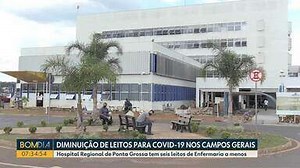 Hospital Regional de Ponta Grossa tem seis leitos de Enfermaria a menos