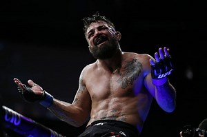Mike Perry dabs after failing to make weight for UFC 255