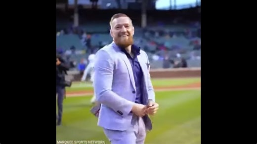 Conor McGregor threw out a memorable first pitch and had a great reaction 😂👏 | #Shorts
