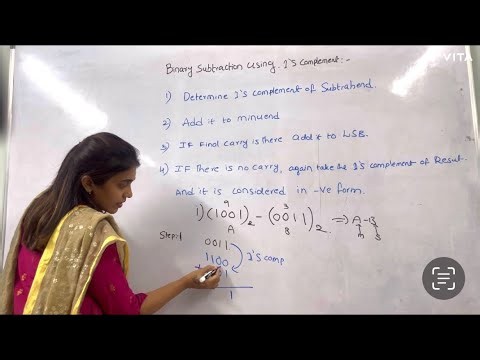 Binary subtraction using 1’s complement#digitalelectronics #digitallogicdesign #btech #education