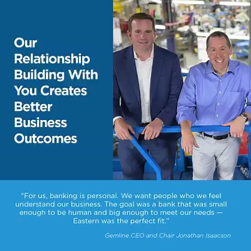 Get to know a banker today and discover why commercial businesses choose to work with Eastern Bank for their lending needs: https://bit.ly/48RDIXQ From manufacturers to distributors, our Commercial Banking team works with commercial and industrial businesses across many industries. We learn about your organization and identify banking solutions to help you successfully reach your goals at every stage of your business journey. #JoinUsForGood #CommercialBanking | Eastern Bank | Facebook