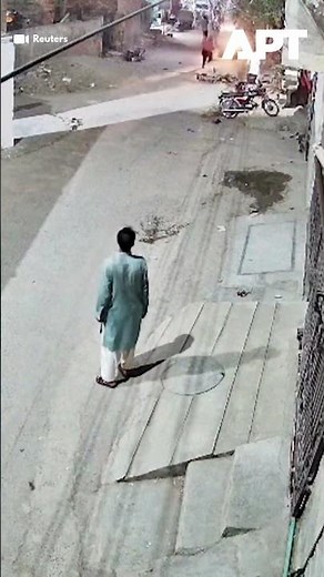 Escaped Pet Lion Attacks Woman and Children in Lahore, Pakistan — CCTV Shows Terrifying Chase | APT