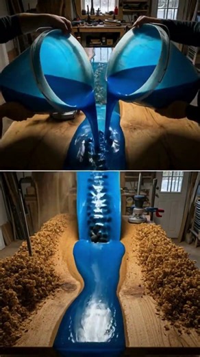 Luxury Epoxy River Dining Table Renovation | Resin Wood Table Design