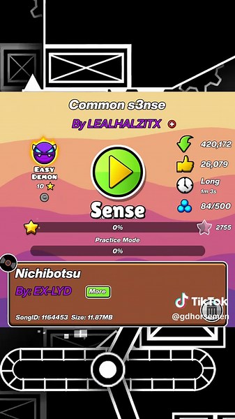 Exploring the Easiest Demon in Geometry Dash