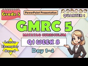 GMRC 5 Matatag Curriculum PowerPoint Presentation Quarter 1 Week 8 Day 1-4