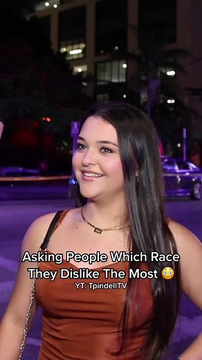 Asking People Which Race They Dislike The Most 😳 #publicinterview #miami #fyp #fypシ | Youtube: TpindellTV