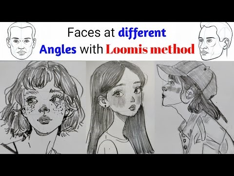 Master Drawing Faces from Different Angles: Loomis Method with Graphite Pencil