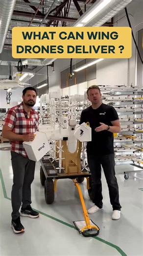 1.3K views | Ever wondered what your neighborhood Wing drone could deliver? ☁️✈️ From your morning coffee to fresh groceries, or maybe even a surprise! You’ll be amazed at what arrives at your door, perfectly intact. Watch the video to see some of the items Wing can deliver, and tell us what would you order first?  #WingDroneDelivery #DeliveredbyWing #FutureOfDelivery | Wing | Facebook