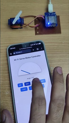 WiFi Servo Motor Controller Arduino Project #kiyanislab #diyproject #wifi #arduinoproject