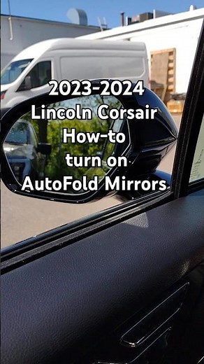 How to fold mirrors 2023 - 2024 Lincoln Corsair - AutoFold mirrors #shorts