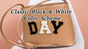 52pcs White & Black Chenille Letter Patches A-Z - Gold Trim Varsity Self-Adhesive Appliques for Jackets, Hats, Jeans & DIY Magic