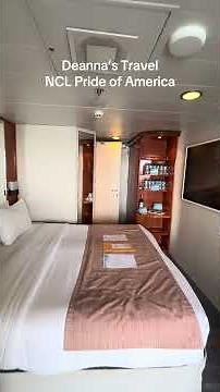 NCL Pride of America balcony cabin tour #getonboardwithdeannastravel #nclpartnersfirst