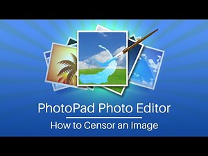 How to Censor an Image | PhotoPad Photo Editor Tutorial