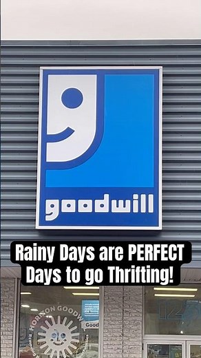 Rainy Days are PERFECT Days to go Thrifting!!! #thrifthaul #thriftstorefinds #goodwill