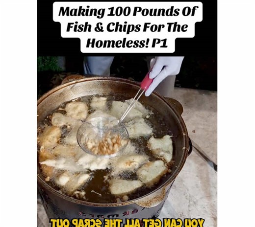 #Making 100 #pounds Of Fish & Chips For The #Homeless #Making #chicken