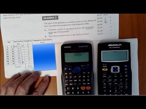 Statistics mode on the CASIO fx 82 AU PLUS and Abacus SX II MATRIXn scientific calculators