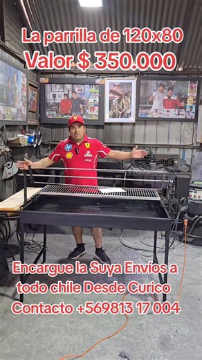 Jose Antonio Catalan on Instagram: "Parrillas Con motor para 35kg Sistema de manivela por delante Cajón 120x80 valor 350.000 Envíos a todo chile Desde Curico Contacto 9813 17 004"