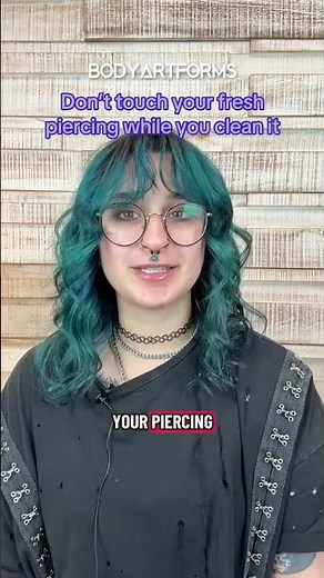 Don't Touch Fresh Piercing Even While Cleaning It