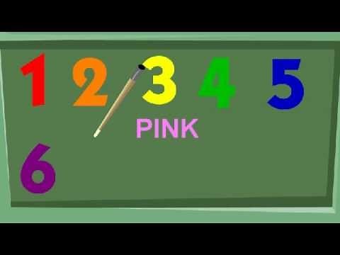 Colored numbers 1-10