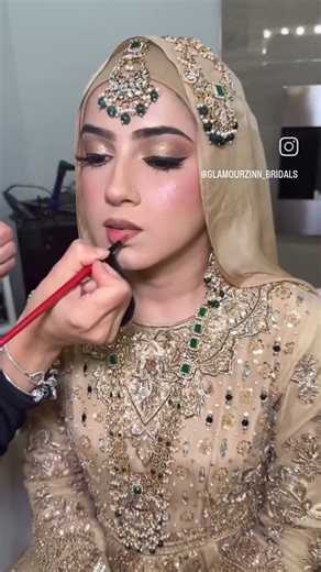 bridal hijab+makeup tutorial 🫰#youtubeshorts #abayaworld #hijabaccessories #bridalhijab #hijabstyle