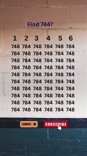 90% don’t find the hidden number | Test Your Cognitive Brain Skills