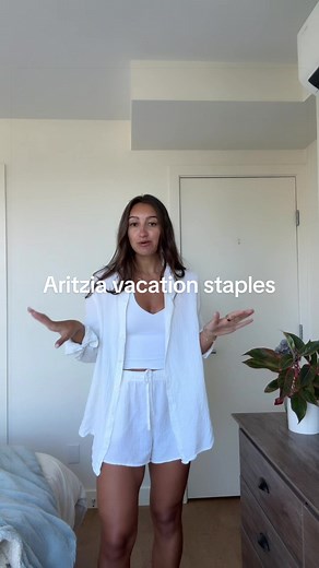 the @Aritzia outfits I pack on every warm weather vacation ✈️☀️ #aritzia #aritziaoutfits #aritziahaul