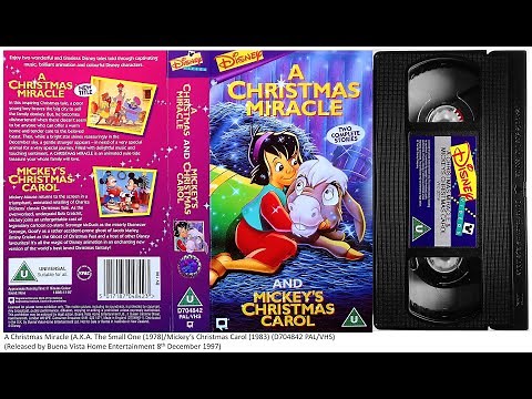A Christmas Miracle and Mickey's Christmas Carol (8th December 1997) UK VHS