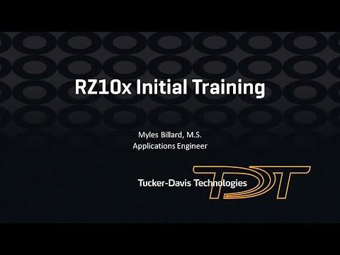 RZ10x Initial Training