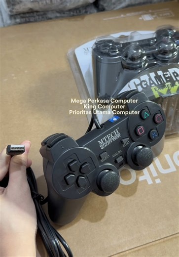 Gamepad Joystick Single Getar MTech MT-830S Kabel 1.5 meter Easy to use = Plug n Play Colokan USB 14 tombol (include L3 R3) Garansi resmi dan original MTech #CapCut #mtech #gamepad #joystick
